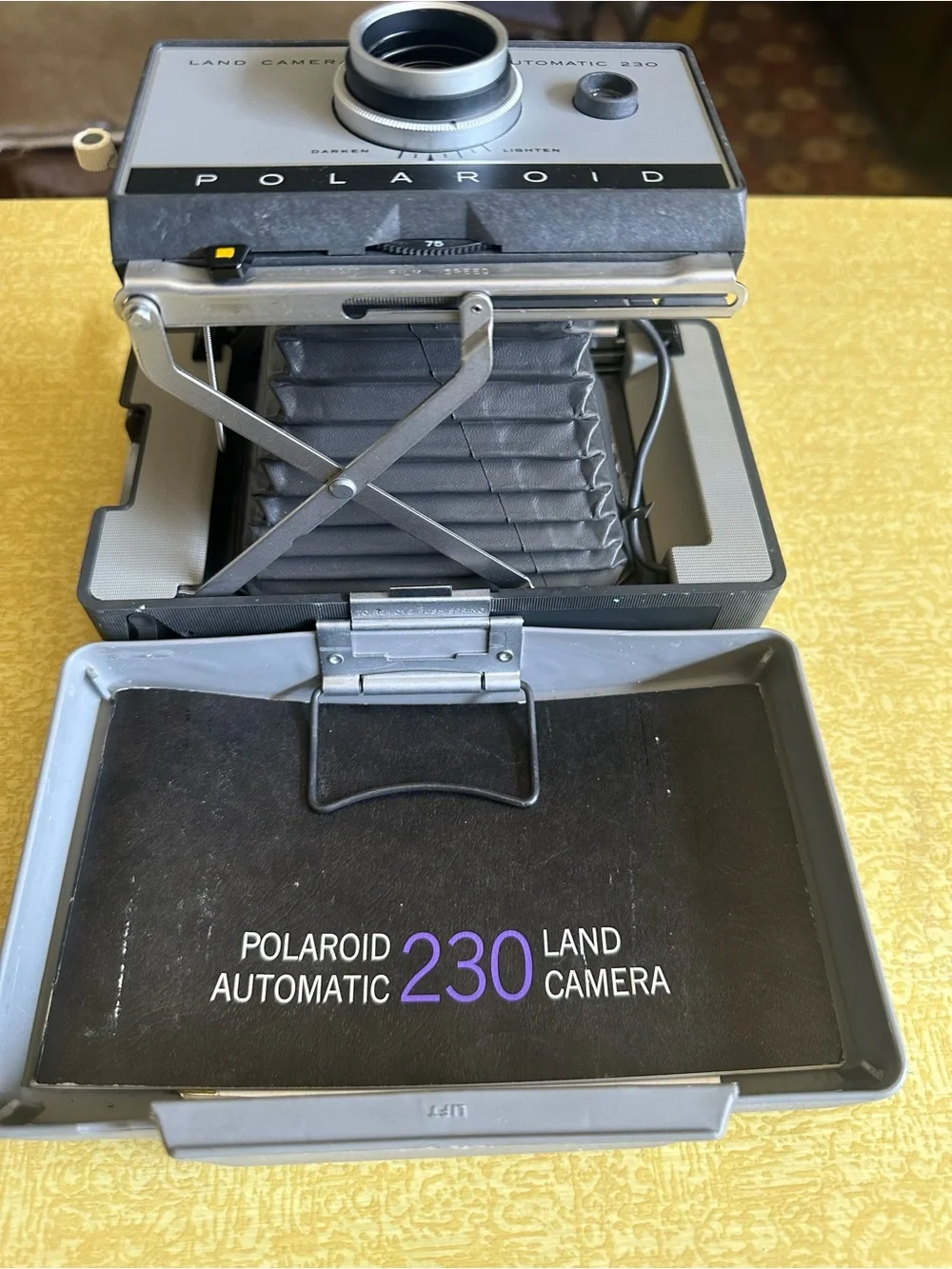 Polaroid Gray & Black Land Automatic 230 Instant Camera